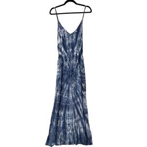 Generation Love Shay Spaghetti Strap Maxi Dress Tie Die Blue Women's XS NWT